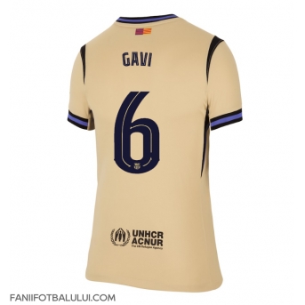 Barcelona Paez Gavi #6 Tricou Fotbal Replică 2025-26 Femei Deplasare